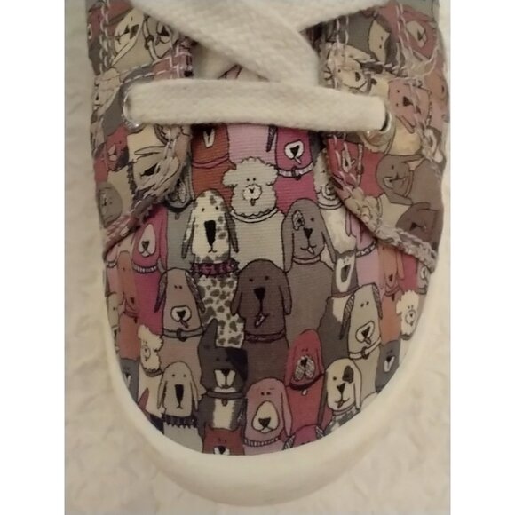 Bobs by Skechers Women's Beach Bingo Dogs Slip On Sneaker Pink Taupe - 11 Wide - Picture 3 of 9